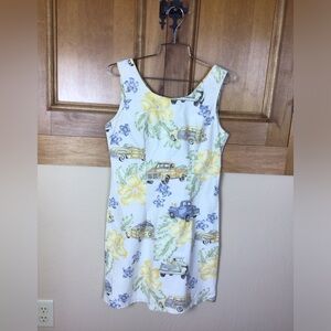 Shannon Marie Hawaiian XS cotton women’s back zip summer dress.
